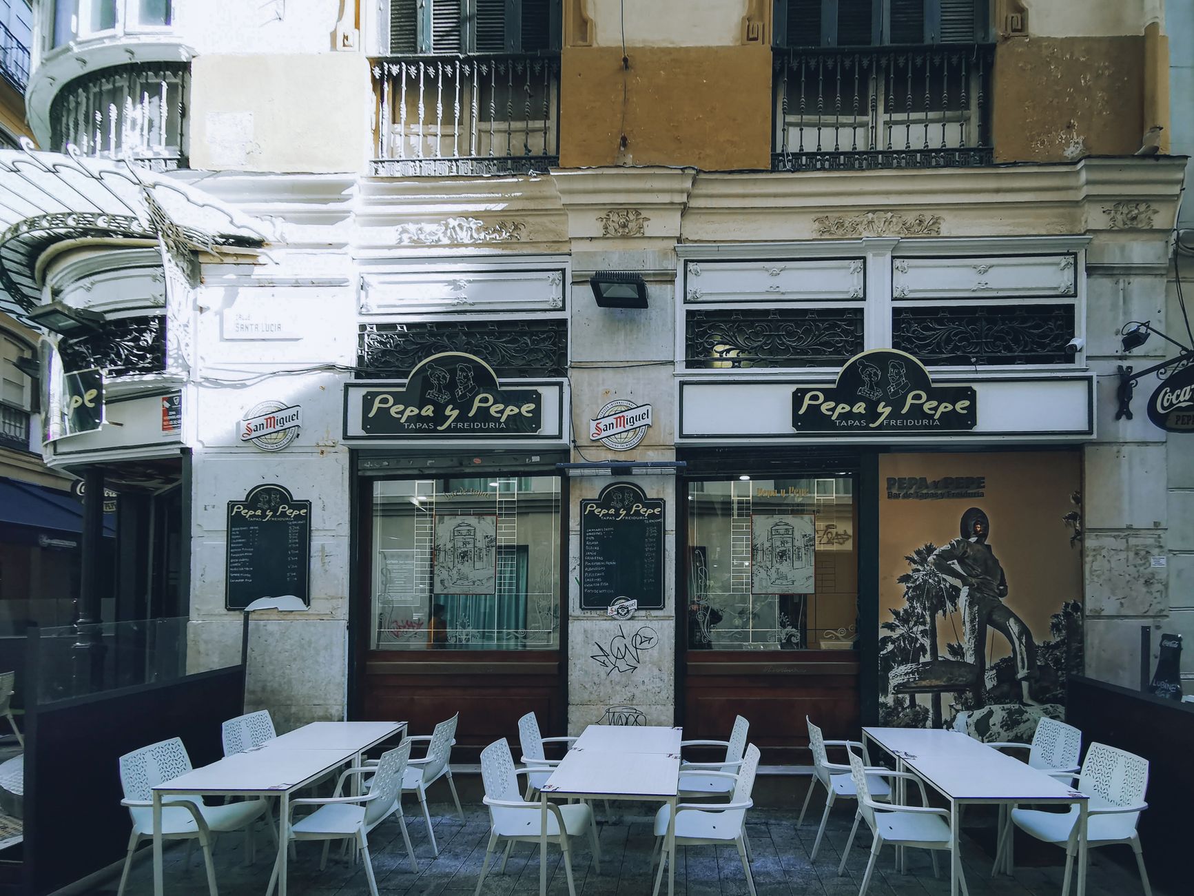 Calle histórica del centro de Málaga
