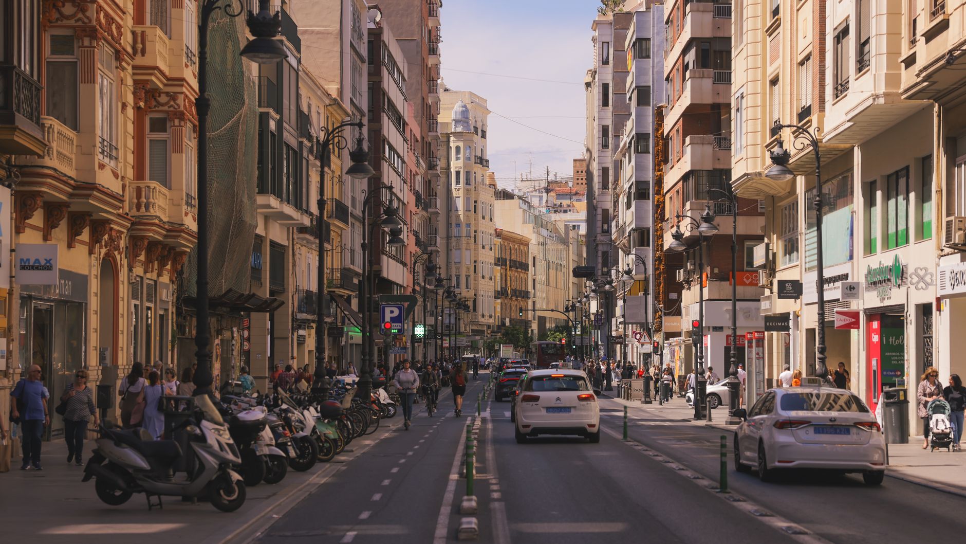 Calle del centro de Valencia