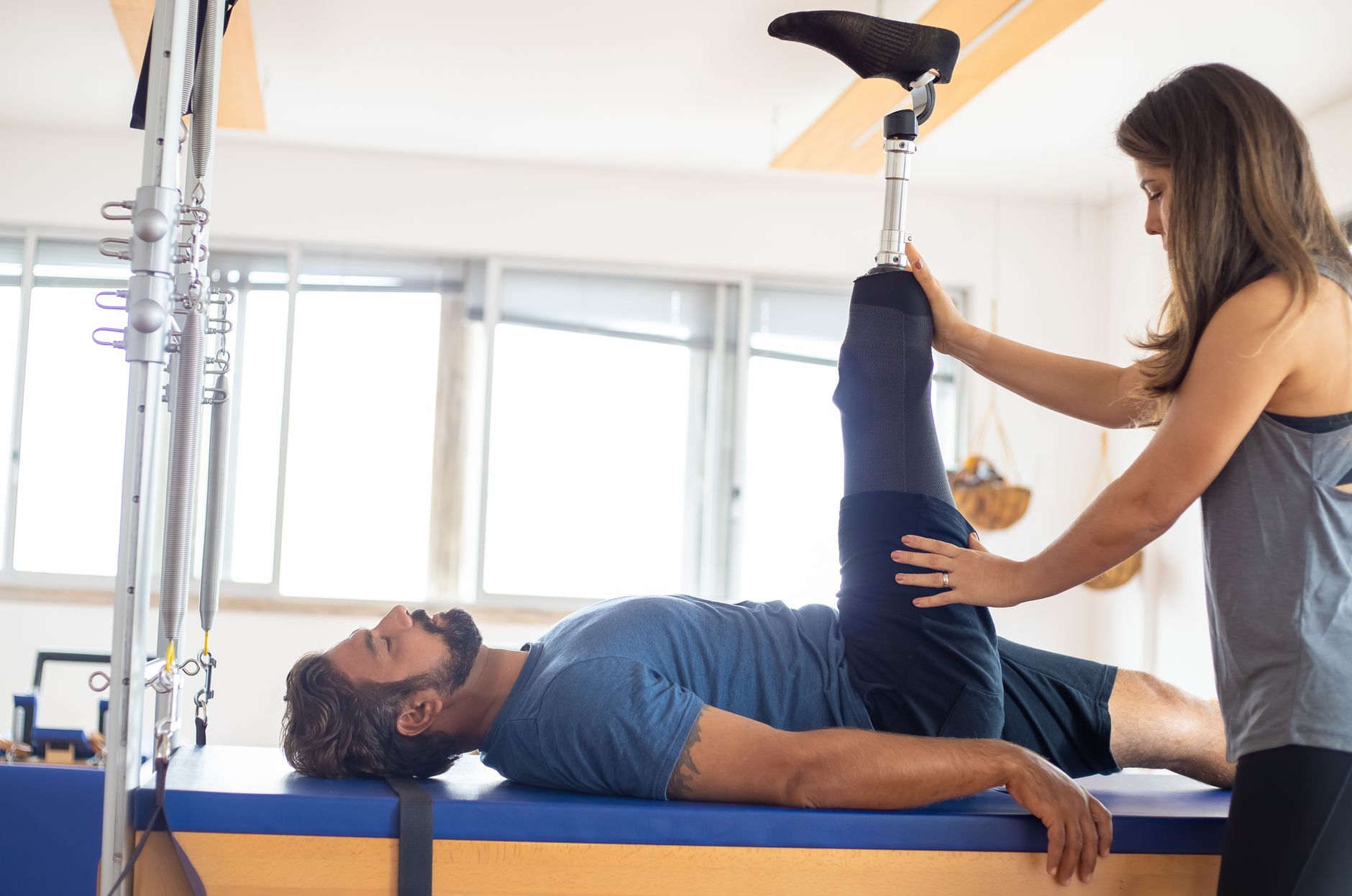 Sala de rehabilitacion fisica en centro de Zarautz